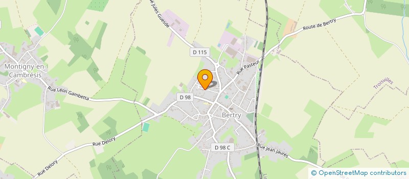 localisation de l'entreprise MONSIEUR ALAIN COLLIEN  BERTRY