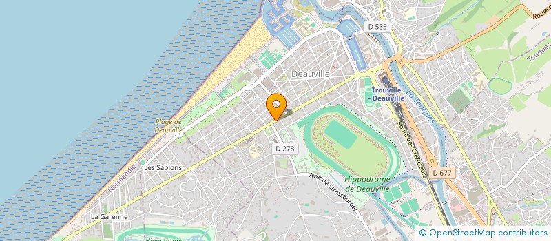 localisation de l'entreprise MONSIEUR ALAIN COLOMBO  DEAUVILLE