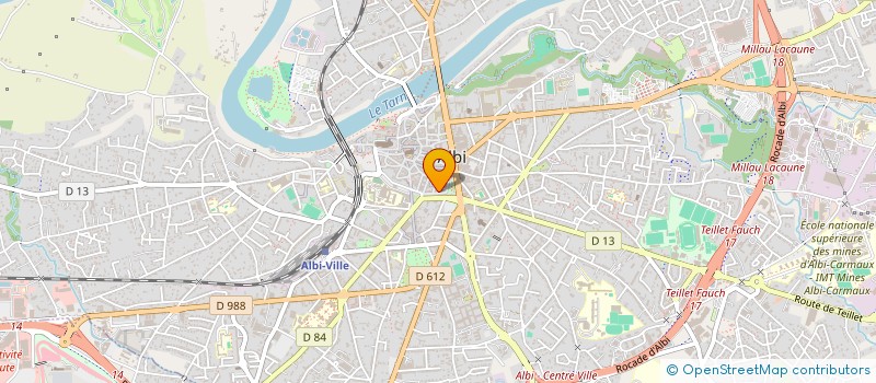 localisation de l'entreprise MONSIEUR ALAIN COMBAREL  ALBI