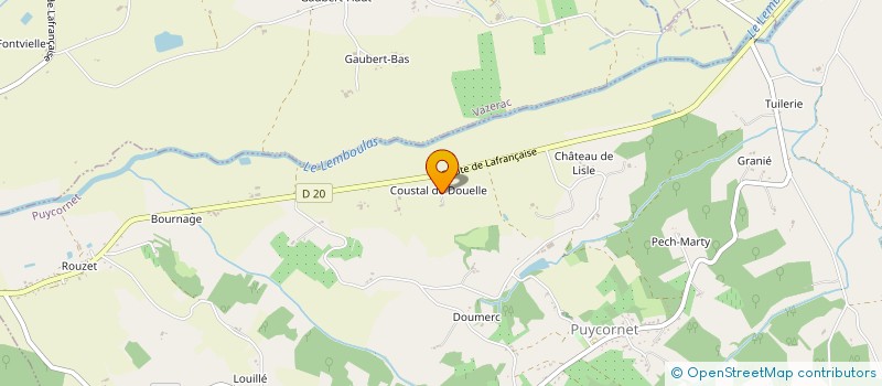 localisation de l'entreprise MONSIEUR ALAIN COMBEDAZOU à PUYCORNET
