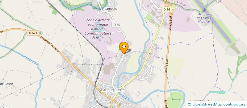 localisation de l'entreprise MONSIEUR ALAIN COMBES  LABRUGUIERE