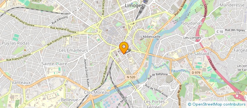 localisation de l'entreprise MONSIEUR ALAIN COMBY à LIMOGES