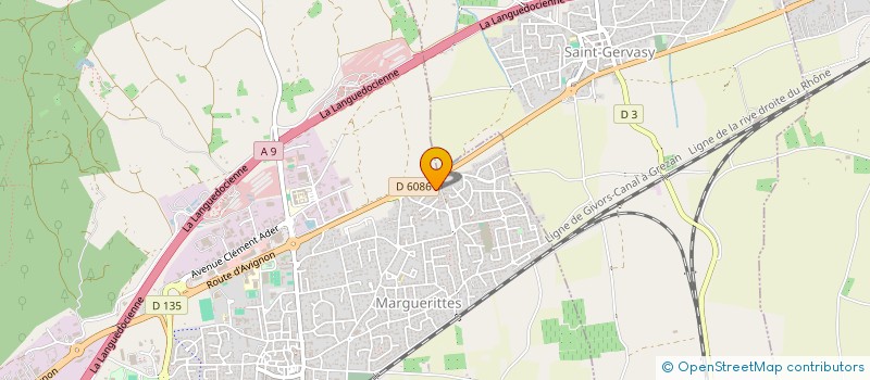 localisation de l'entreprise MONSIEUR ALAIN COMPERAT  MARGUERITTES