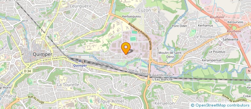 localisation de l'entreprise MONSIEUR ALAIN CONAN  QUIMPER