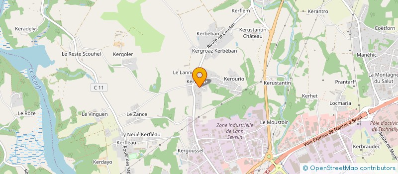 localisation de l'entreprise MONSIEUR ALAIN CONAS à CAUDAN