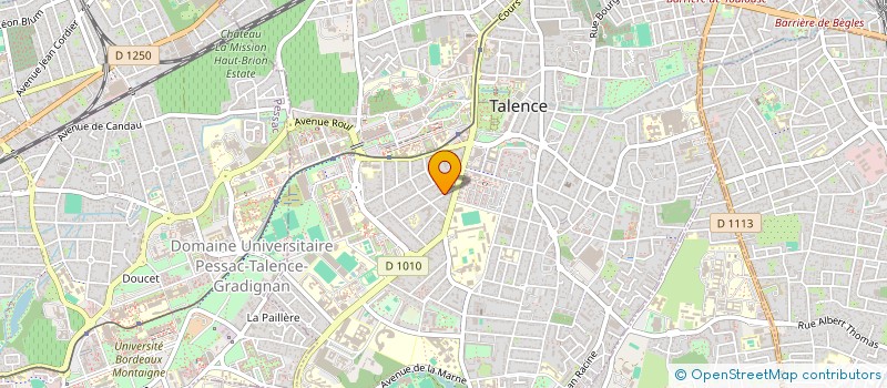 localisation de l'entreprise MONSIEUR ALAIN CONCHOU à TALENCE