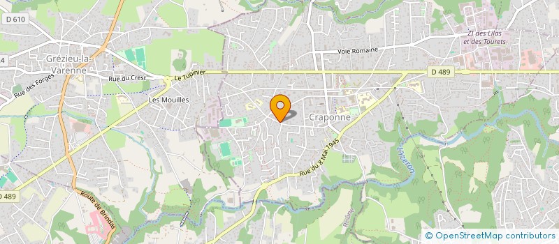 localisation de l'entreprise MONSIEUR ALAIN CONRAUD  CRAPONNE