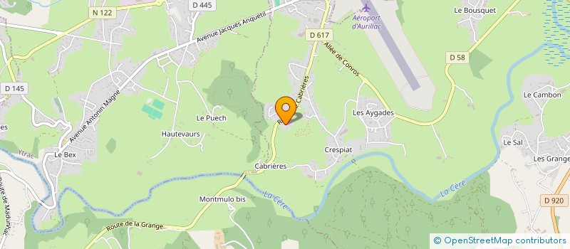 localisation de l'entreprise MONSIEUR ALAIN CONTENSOUX à ARPAJON-SUR-CERE