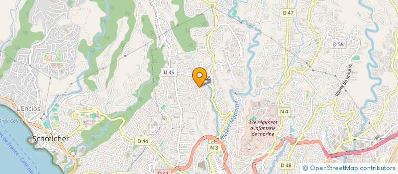 localisation de l'entreprise MONSIEUR ALAIN COQUELIN  FORT-DE-FRANCE