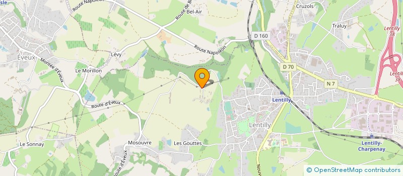 localisation de l'entreprise MONSIEUR ALAIN COQUET à LENTILLY
