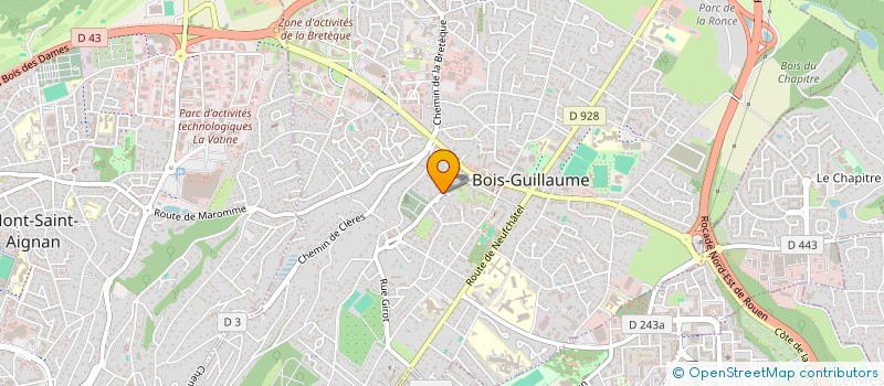 localisation de l'entreprise MONSIEUR ALAIN COQUET à BOIS-GUILLAUME