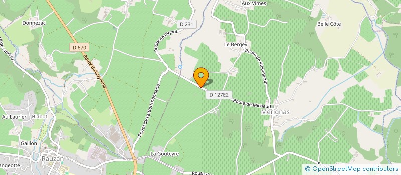 localisation de l'entreprise MONSIEUR ALAIN CORBIERE  MERIGNAS