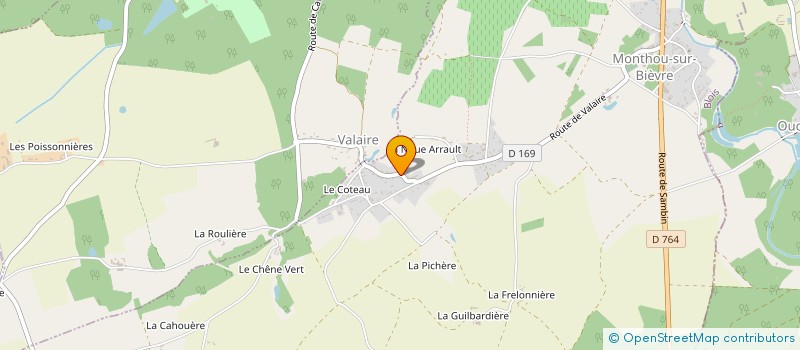 localisation de l'entreprise MONSIEUR ALAIN CORDELET  MONTHOU SUR BIEVRE