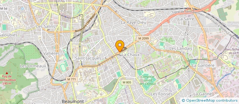 localisation de l'entreprise MONSIEUR ALAIN CORNEAUX  CLERMONT-FERRAND