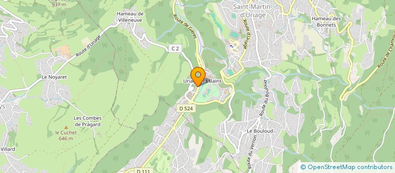 localisation de l'entreprise MONSIEUR ALAIN CORNET à SAINT-MARTIN-D'URIAGE