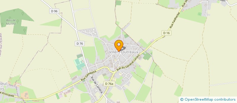 localisation de l'entreprise MONSIEUR ALAIN CORNET  VILLERS-OUTREAUX