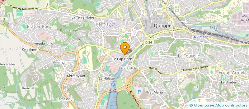 localisation de l'entreprise MONSIEUR ALAIN CORNIC  QUIMPER