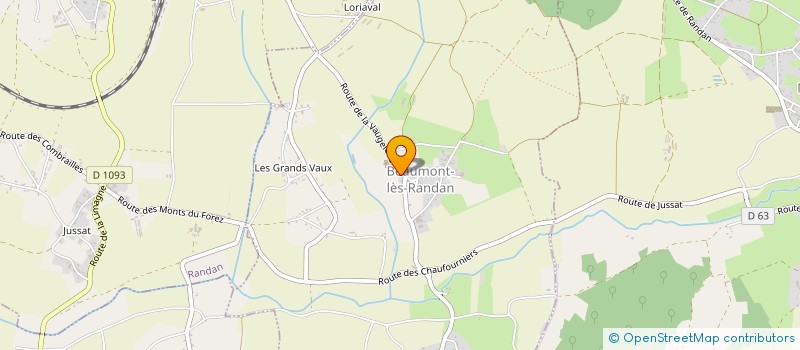 localisation de l'entreprise MONSIEUR ALAIN CORRE  BEAUMONT-LES-RANDAN