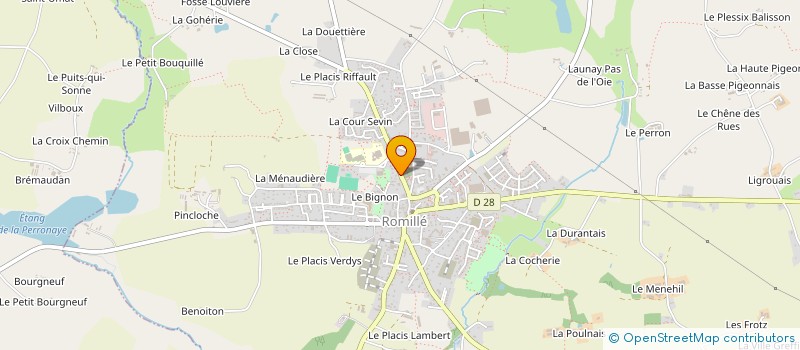 localisation de l'entreprise MONSIEUR ALAIN COSNIER  ROMILLE