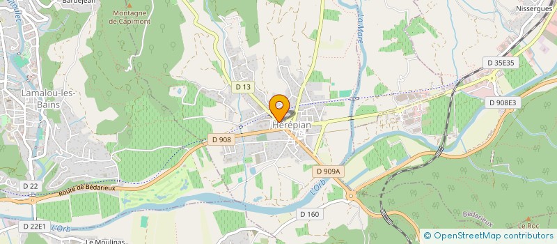 localisation de l'entreprise MONSIEUR ALAIN COSTILS  HEREPIAN