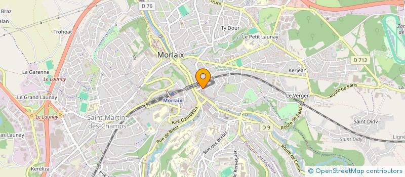 localisation de l'entreprise MONSIEUR ALAIN COSTIOU à MORLAIX