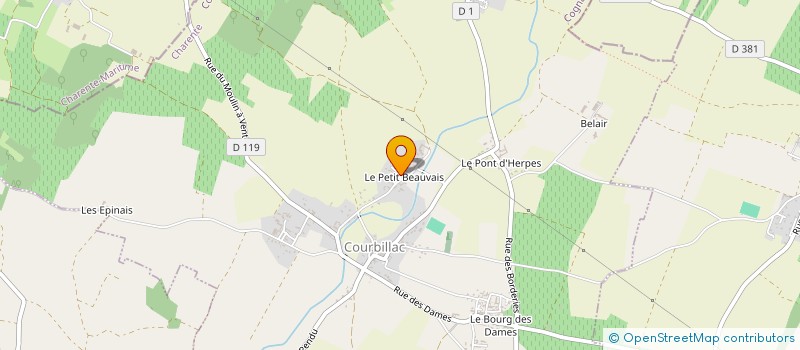 localisation de l'entreprise MONSIEUR ALAIN COTE à COURBILLAC