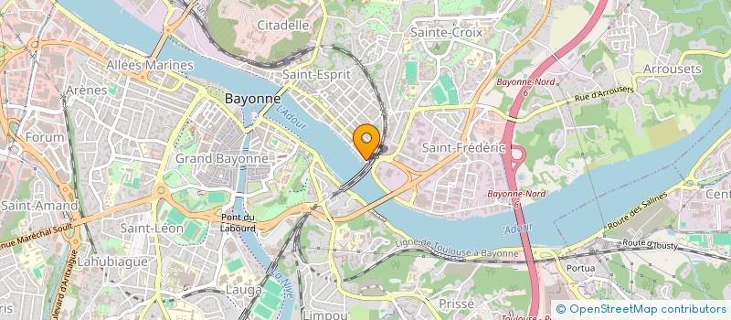 localisation de l'entreprise MONSIEUR ALAIN COTTAVE  BAYONNE