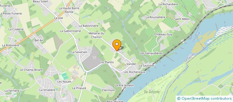 localisation de l'entreprise MONSIEUR ALAIN COTTINEAU à LE CELLIER