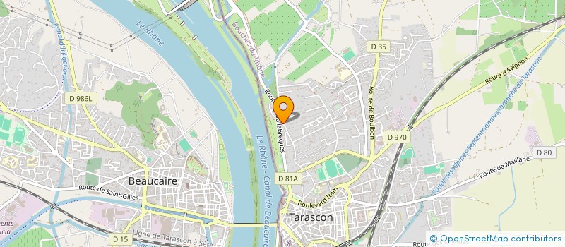 localisation de l'entreprise MONSIEUR ALAIN COUDERC  TARASCON