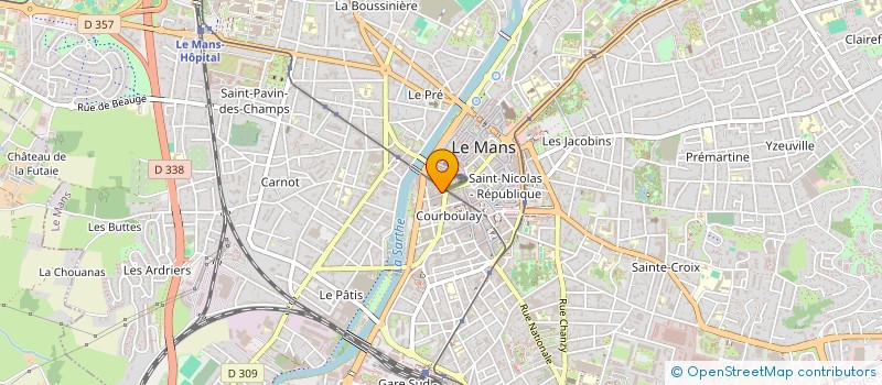 localisation de l'entreprise MONSIEUR ALAIN COUEDEL  LE MANS