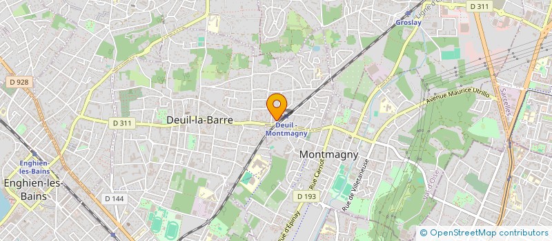 localisation de l'entreprise MONSIEUR ALAIN COUGNIOT à DEUIL LA BARRE