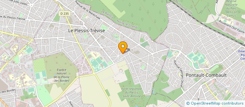 localisation de l'entreprise MONSIEUR ALAIN COULAUD à LE PLESSIS-TREVISE