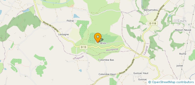 localisation de l'entreprise MONSIEUR ALAIN COULE  MONTPEZAT