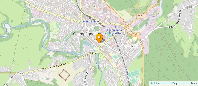localisation de l'entreprise MONSIEUR ALAIN COULY à CHAMPAGNOLE