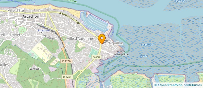 localisation de l'entreprise MONSIEUR ALAIN COURBIN à ARCACHON