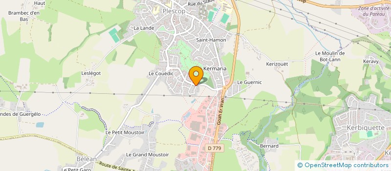 localisation de l'entreprise MONSIEUR ALAIN COURCELLE  PLESCOP