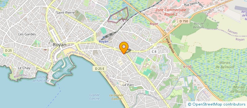localisation de l'entreprise MONSIEUR ALAIN COUREUIL à ROYAN