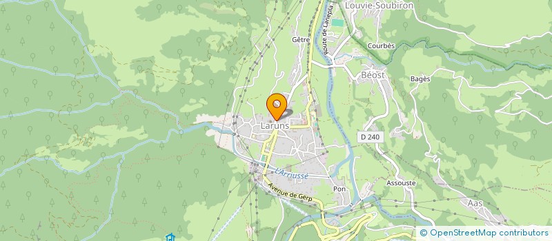 localisation de l'entreprise MONSIEUR ALAIN COURTADE à LARUNS
