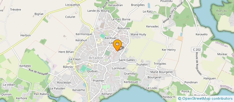 localisation de l'entreprise MONSIEUR ALAIN COURTEAUX  ARRADON