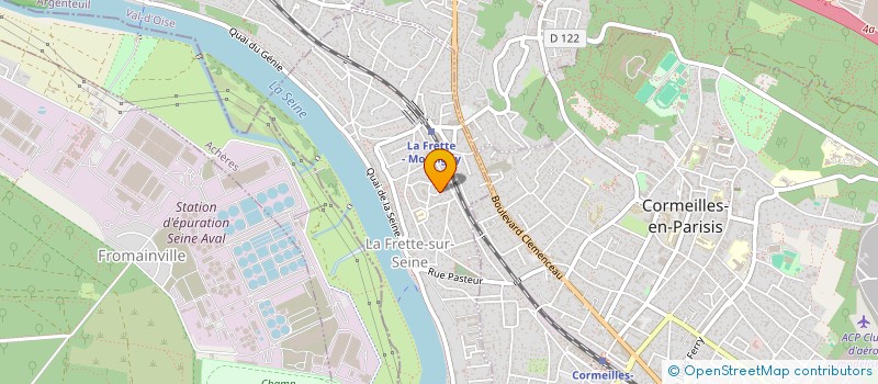 localisation de l'entreprise MONSIEUR ALAIN COURTIN  LA FRETTE-SUR-SEINE