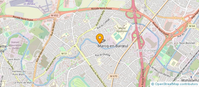 localisation de l'entreprise MONSIEUR ALAIN COUSSEMACQ à MARCQ-EN-BARŒUL