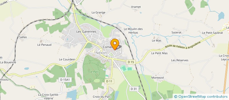 localisation de l'entreprise MONSIEUR ALAIN COUTEAU  NEXON