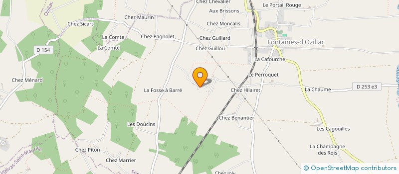 localisation de l'entreprise MONSIEUR ALAIN CRAMPE  FONTAINES-D'OZILLAC