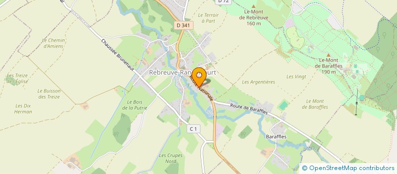 localisation de l'entreprise MONSIEUR ALAIN CRETEL  REBREUVE-RANCHICOURT