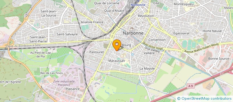 localisation de l'entreprise MONSIEUR ALAIN CRIBAILLET à NARBONNE