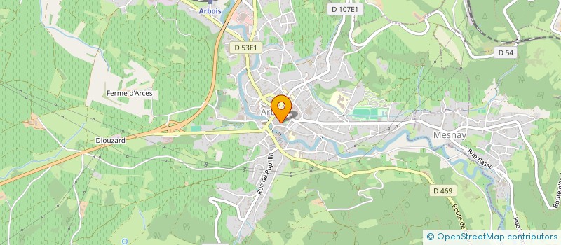 localisation de l'entreprise MONSIEUR ALAIN CRINQUAND  ARBOIS