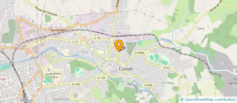 localisation de l'entreprise MONSIEUR ALAIN CROAT à CUSSET