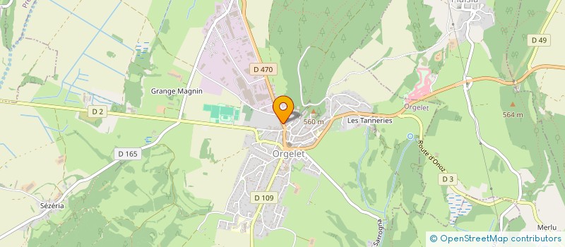 localisation de l'entreprise MONSIEUR ALAIN CROLET à ORGELET