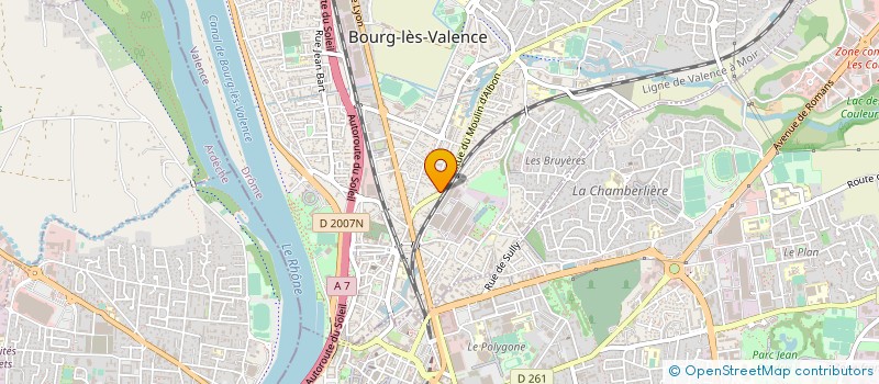 localisation de l'entreprise MONSIEUR ALAIN CROUAN à BOURG-LES-VALENCE