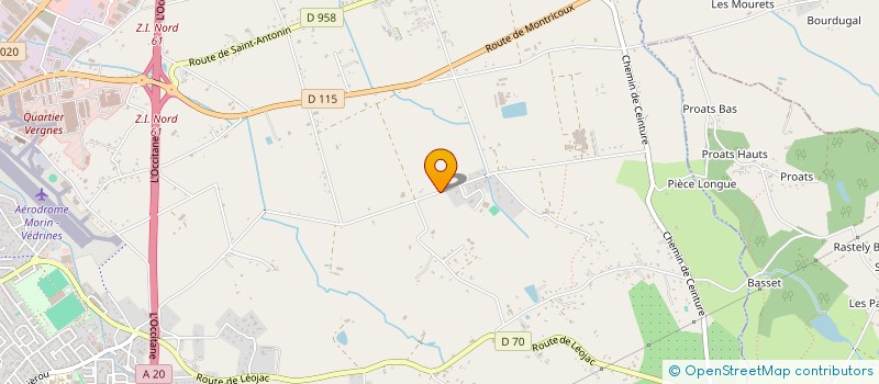 localisation de l'entreprise MONSIEUR ALAIN CROUE  MONTAUBAN